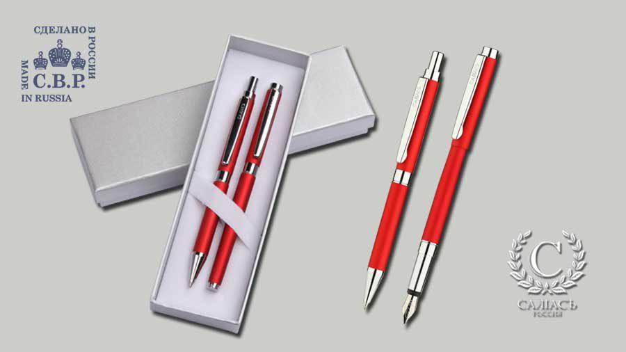 Набор «Гдов», перьевая ручка и карандаш